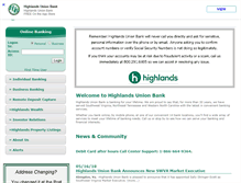 Tablet Screenshot of hubank.com
